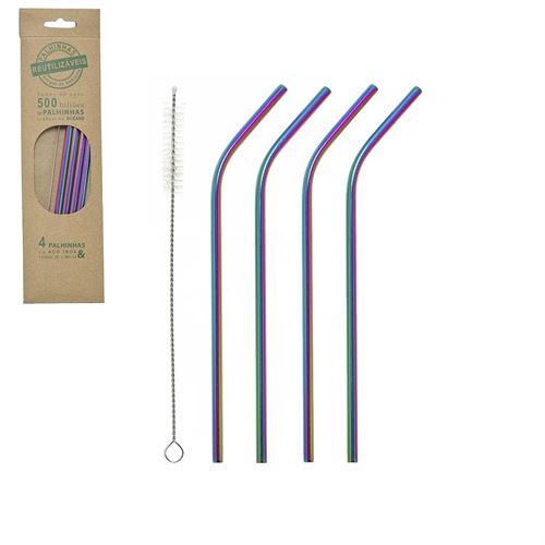 62088 CONJ. 4 PALHINHAS INOX C 0,60 L 0,60 A 21,50