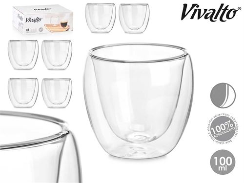 85369 COPO CAFÉ BOROSILICATO 100ML X6