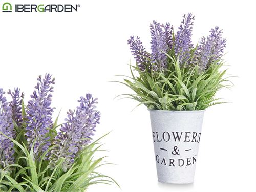 PLANTA LAVANDA BOTE METAL 22CM