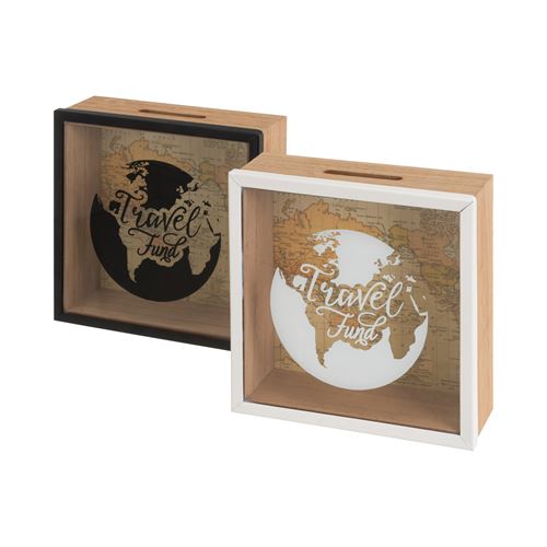 804727 MEALHEIRO 2/C MDF-CRISTAL 18 X 7 X 18 CM