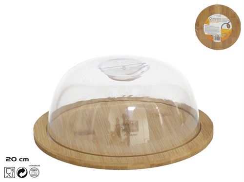 029993 QUEIJEIRA ACRILICA E BAMBU 19,5X19,5X7,5