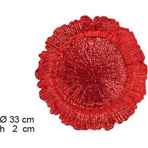 105921 PRATO MARCADOR PLASTICO VERMELHO 33CM