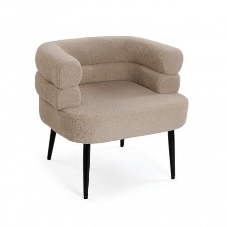 22640022 POLTRONA NEMI DE BORREGUITO BEGE