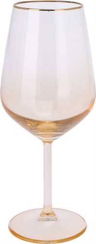 046000300 COPO VIDRO PK6 AMBAR FIO OURO