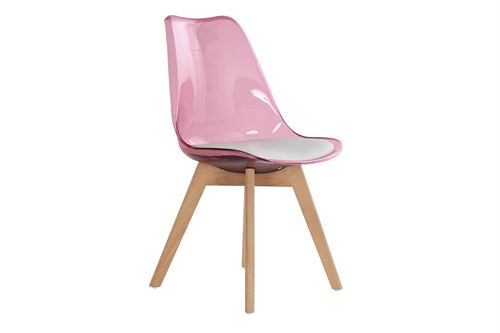MB-194135 CADEIRA PVC BÅTULA 54X47X81 ROSA