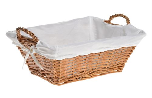 18150 CESTO RECTANGULAR MEL C/FORRO E ASAS 44X29X20
