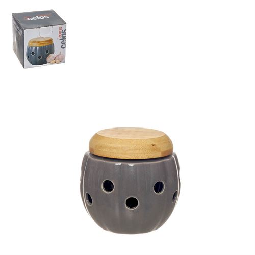 24340 CAIXA PARA ALHOS CERAMICA E BAMBU C 11,00 L 11,00 A 10,50