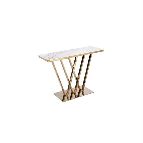 330252 CREDENCIA INOX DOURADA 120X40X85 CM