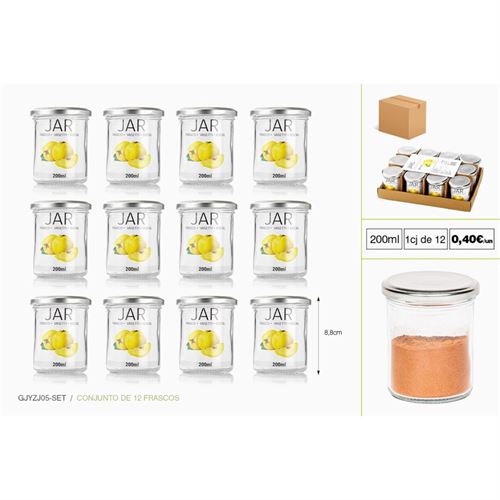 P160892515 CJ. 12 FRASCOS GJYZJ05-SET 200ML