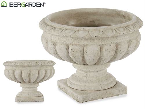 81646 VASO CIMENTO MÉDIO 26 x 26 x 19,5 cm