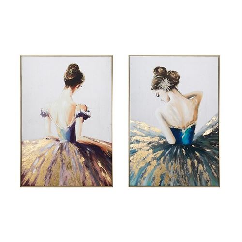 370354 QUADRO BELEZA DE PINTURA EM MOLDURA 30% 50X70X2,5 CM