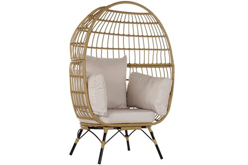 MB-177450 CADEIRAO RATTAN E METAL 99X71X147