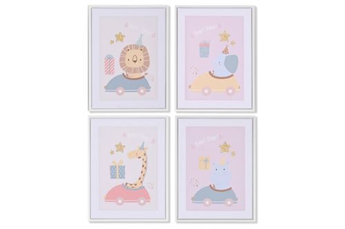 CU-211571 QUADRO TELA PL 30X2,5X40CM PURPURINA 4MOD