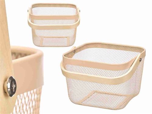 12989 CESTO QUADRADO PEGA BAMBU 26X17CM