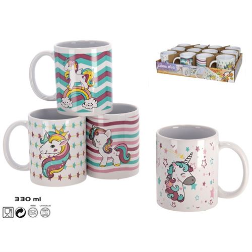 968492 CANECA CERAMICA UNICORNIO
