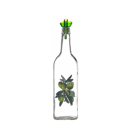 31748 GALHETA VIDRO 750CC DEC OLIVES
