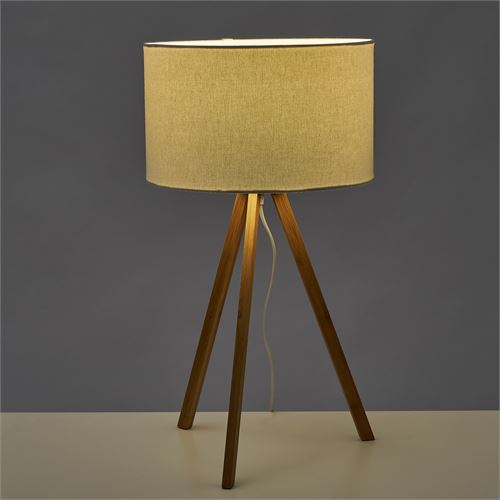 802266 CANDEEIRO BAMBU NATURAL 30X30X55CM