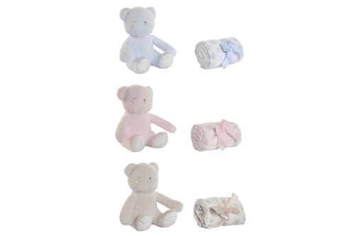 BE-213311 MANTA PELUCHE SET 2 POLIÉSTER 19X19X26CM 3 MOD.