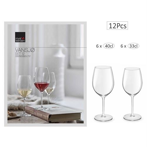 542318 CONJUNTO 12 COPOS VIDRO VANSJO