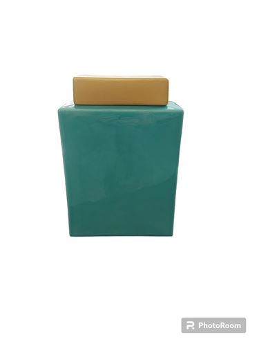 10321682 POTE CERAMICA TURQUESA BRILHO 16,5X8,5X24,5CM