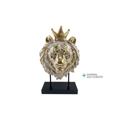 LR-77031 LEAO RESINA 22x11x36cm