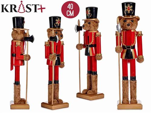 90255 URSO FATO SOLDADO QUEBRA-NOZES 40CM