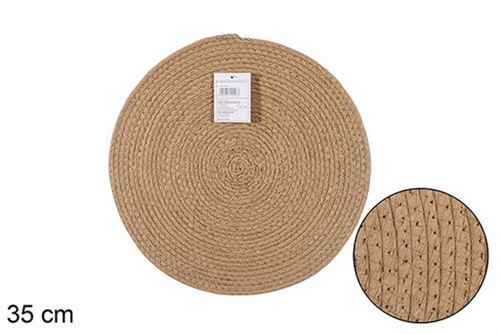 112447 INDIVIDUAL CORDA PAPEL NATURAL 35CM