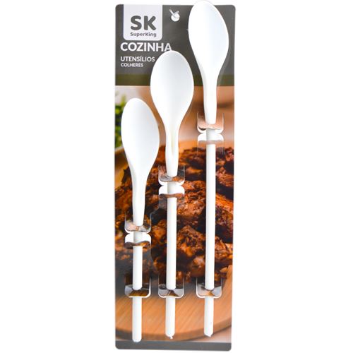 386001 COLHER PLASTICO SET 3PÇS