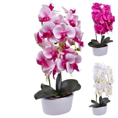 391148 VASO C/FLOR ARTIFICIAL 2439-114