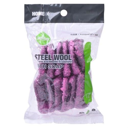 500502 ESFREGAO AÇO 5,5X5,5 2450-050 12UN