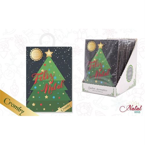 733522 SAQUETAS PERFUMADAS DE NATAL COM CABIDE 15GR