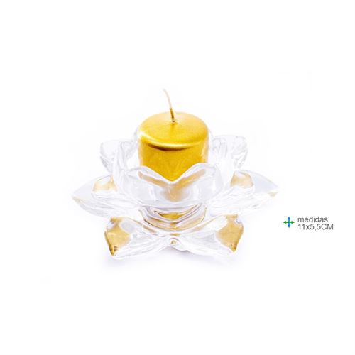 PV-76014 PORTA VELAS VIDRO 11x5,5CM