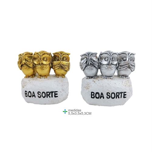 PR-77445 PEDRA BOA SORTE RESINA 5,5X3,5X5,3 CM
