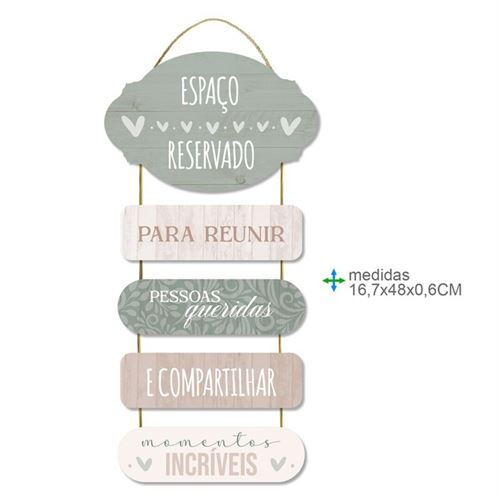 BD-78910 PLACA PAREDE MDF 16,7x48x0,6cm