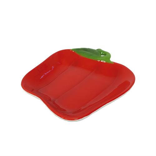 24734 PRATOS DECORATIVOS PIMENTO CERAMICA 23,7X20,8X4CM
