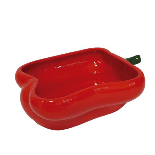 24748 TAÇAS DECORATIVAS  PIMENTO  CERAMICA 29X20X9,5CM