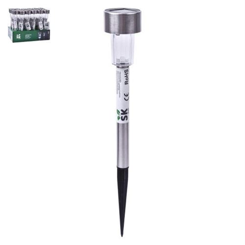 092030 CANDEEIRO SOLAR PRATA SK 092-203