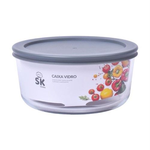 163112 CAIXA VIDRO REDONDO 950ML SK 163-11