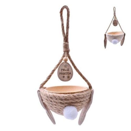 247355 DECORAÇÃO  PASCOA  VASO P/PEND 0247-36