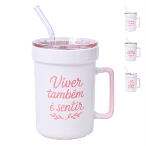 257255 CANECA C/TP PALHI 400ML SK 257-25