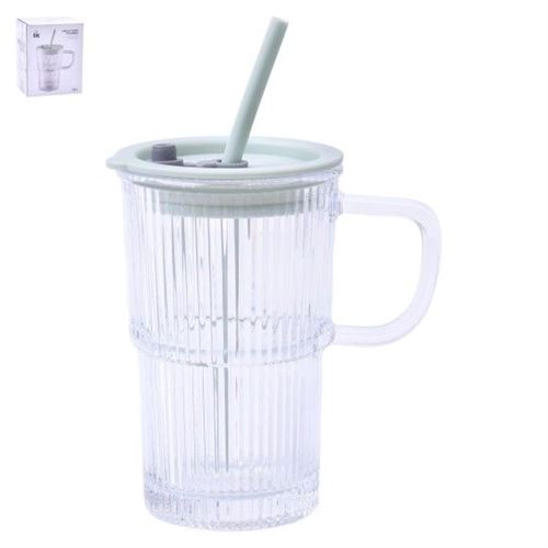 424138 CANECA C/TP PALHINHA 430ML SK 424-13