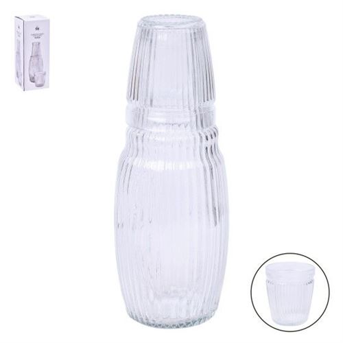 424619 GARRAFA VIDRO C/COPO 1030ML SK 424-61