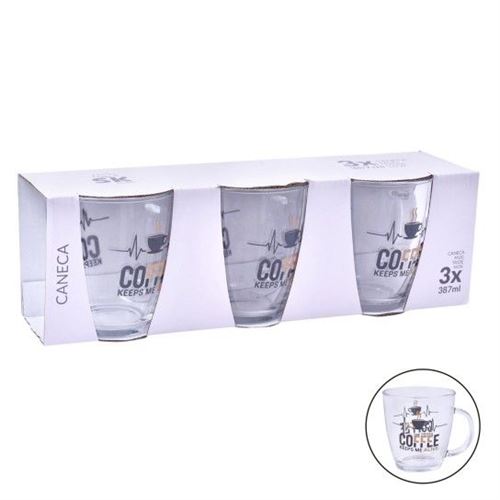 424817 CANECA VIDRO 387ML 3UN SK 424-81