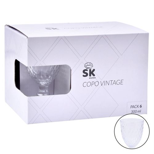 642051 COPO AGUA TRP 300ML 6UN VINTAGE 642-05