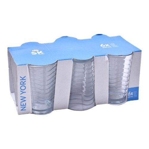 660109 COPO VIDRO PACK6 NEW YORK