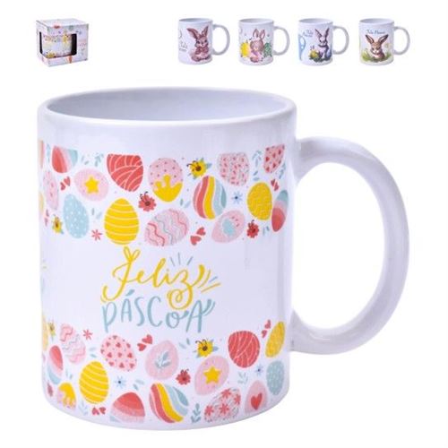 704117 CANECA DIA PASCOA CERAMICA 0704-11