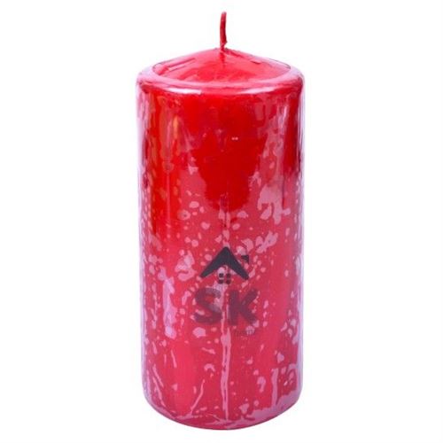 820558 VELA PILLAR 7X15CM VERMELHA