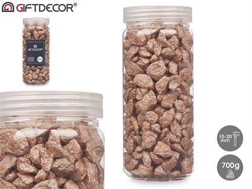 92514 FRASCO PEDRAS 700GR METALIZADA 20MM