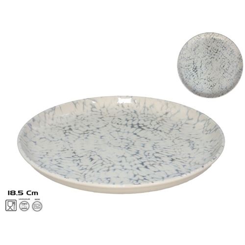 358741 PRATO SOBREMESA 18,5 CM TIE DYE