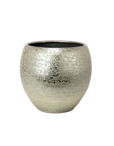 VASO BLOM PRATA 39X35CM